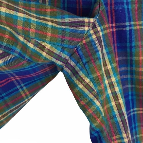 LIZSPORT Vintage Shorts Plaid High Waist Grandmacore Cabincore Petite Size 6P - Picture 6 of 9